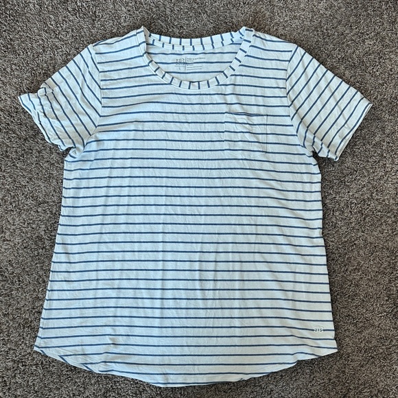 Albion Basic Tee Venice Stripe; Sz Large - Picture 2 of 6